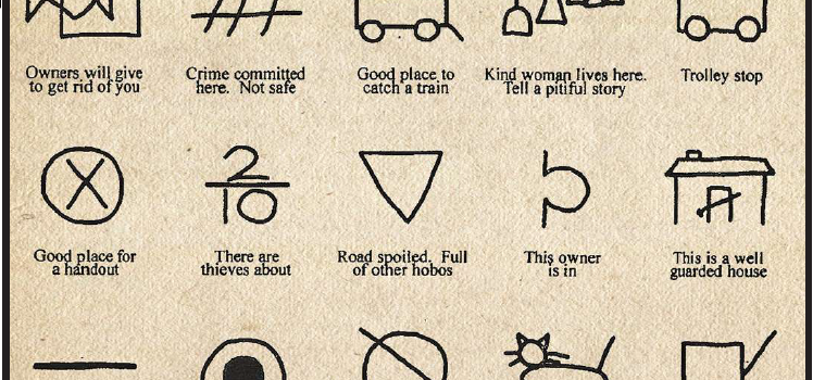 Infographic of the hobo codes used for communication